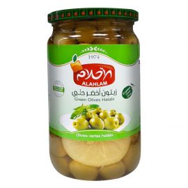 ALAHLAM GREEN OLIVES HALABI 720G