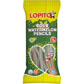 LOPITO SOUR WATERMELON PENCILS 80G 75P