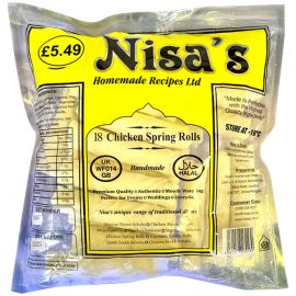 NISA CHICKEN SPRING ROLLS 18PC