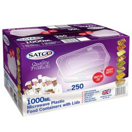 SATCO 1000ML CONTAINERS 250PC