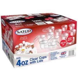 SATCO 4OZ CHUTNEY CUP WITH LID 1000PCS
