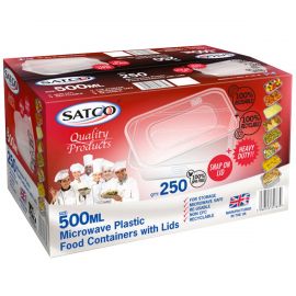 SATCO 500ML CONTAINERS 250PCS