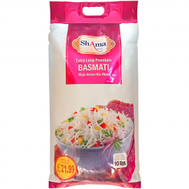 SHAMA EXTRA LONG BASMATI 10KG £21.99