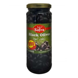 SOFRA BLACK WHOLE OLIVES 330G
