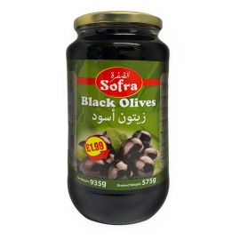 SOFRA WHOLE BLACK OLIVES 935G £1.99