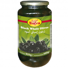 SOFRA WHOLE BLACK OLIVES 340G £1.59