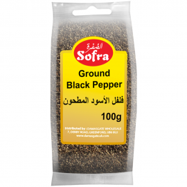 SOFRA BLACK PEPPER GROUND 100G £1.75