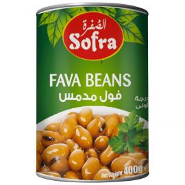 SOFRA PEELED LARGE FAVA BEANS 400G