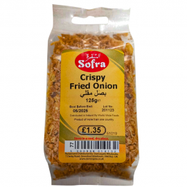 SOFRA ONIONS FRIED CRISPY 125G £1.35