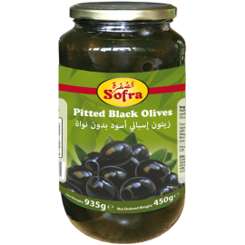 SOFRA PITTED BLACK OLIVES 935G £1.99