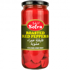 SOFRA ROASTED RED PEPPERS 480G £1.99