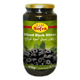 SOFRA SLICED BLACK OLIVES 935G £1.99