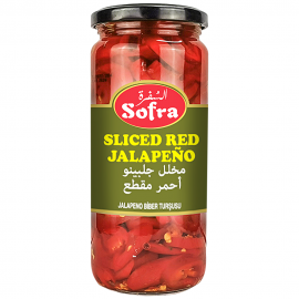 SOFRA SLICED RED JALAPENO 480G £1.19