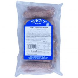 SPICY'S -  15 MILD BEEF SAUSAGES