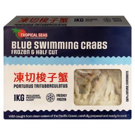 TROPICAL SEAS BLUE SWIMMING HALF CUT CRAB 1KG