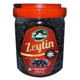 ZELIVA BLACK DRY OLIVES 500G